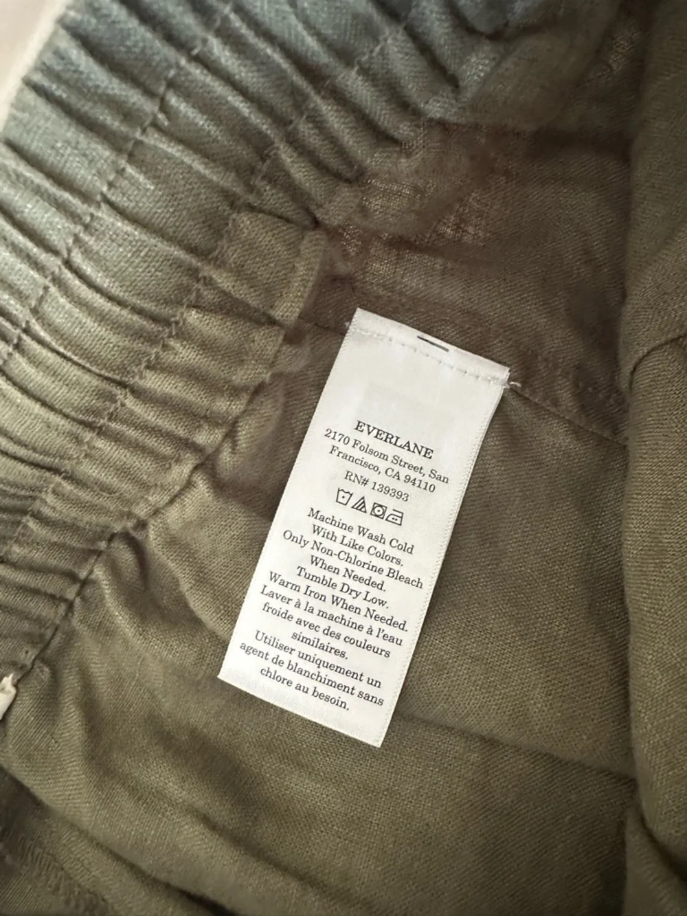 Everlane THE CARGO CURVE PANT IN LINEN